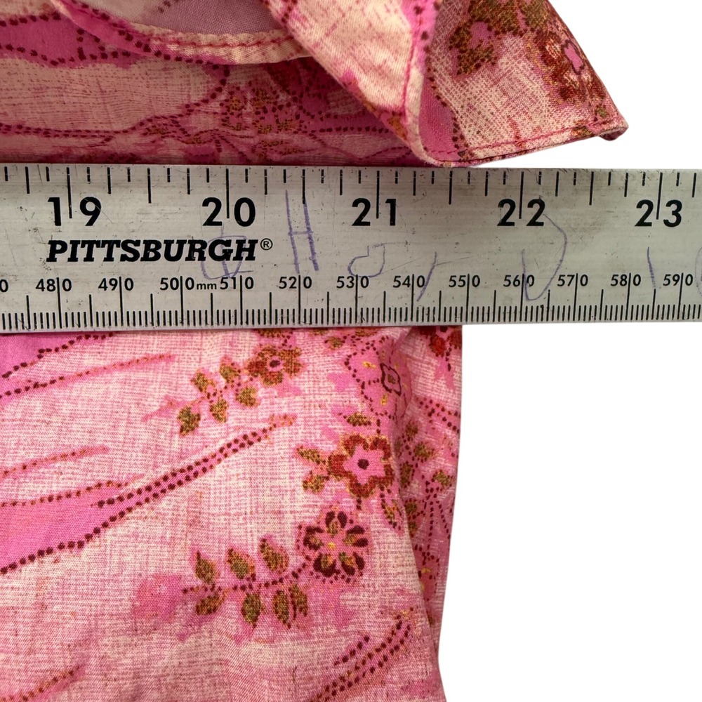 Ulla Johnson Pink Floral Paisley Ruffle Sleeve Cotton Blouse Top Pre-Fall 2022 0 - Picture 9 of 10